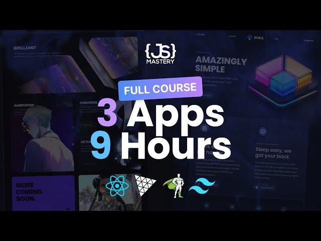 Build and Deploy 3 Animated Websites with GSAP & Three.js to Land a Job | Full 10 Hour Course