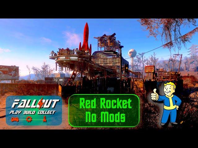 Fallout 4 Red Rocket No Mods Settlement Tour. A player home, robot trading and provisioner hub 2022.