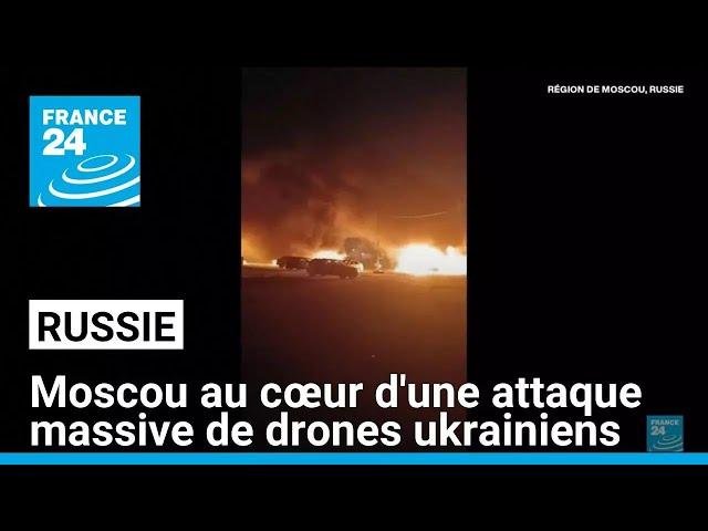 Russie : Moscou au cœur d'une attaque massive de drones ukrainiens • FRANCE 24