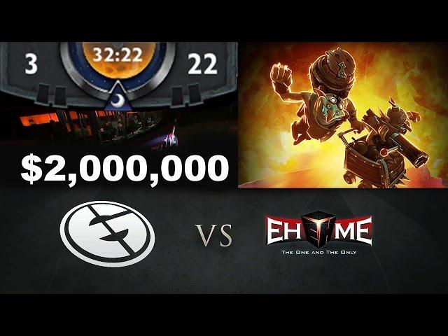 EG vs EHOME - Total 322 Techies $2,000,000 Yolo TI5 Dota 2