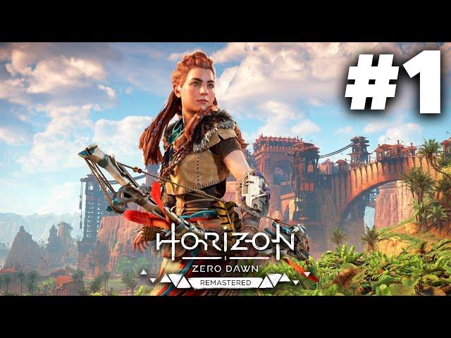 HORIZON ZERO DAWN REMASTERED Gameplay Walkthrough Part 1 - STUNNING GAME (PS5 4K 60fps)