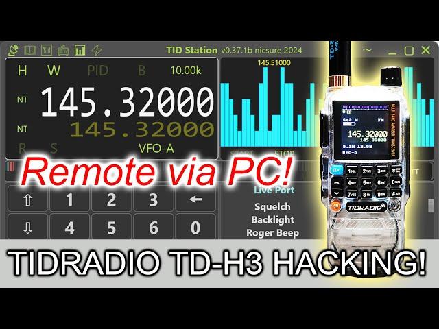 TIDRADIO TD-H3 Remote via TID Station & Firmwareflash nicFW Programmer  #hamradio #afu #news