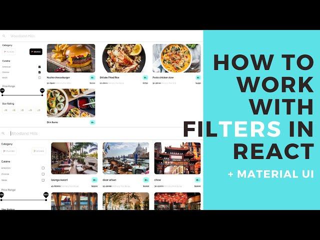 React Material UI App - Working with Filters | Hooks + Functional Components