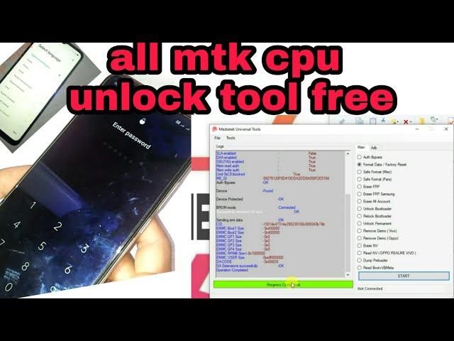 Mtk universal unlock tools !  MediaTek cpu unlocking tool free. oppo a15 unlock tools. mtk cpu type