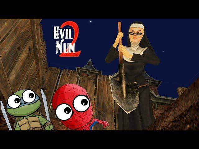 МОНАХИНЯ 2! Химический эксперимент ИСПОРЧЕН! evil nun 2 – СПАЙДЕР И НИНДЗЯГО