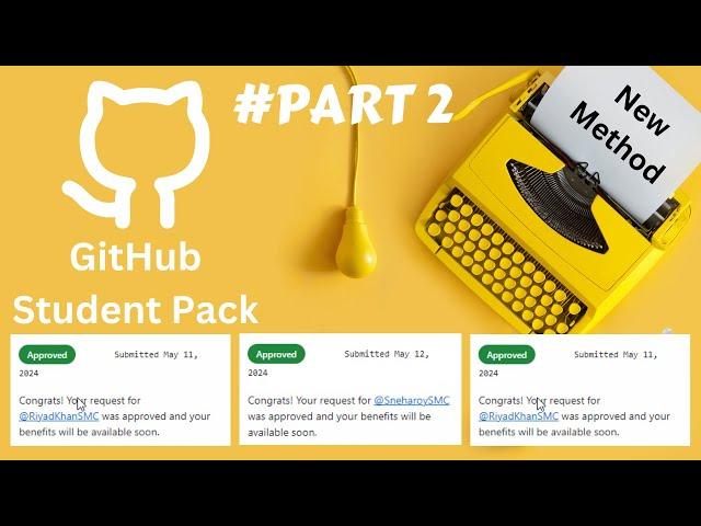 #PART 2 || GitHub Student Pack Approved New Method | Unlimited Approved GitHub Student | #watch #now