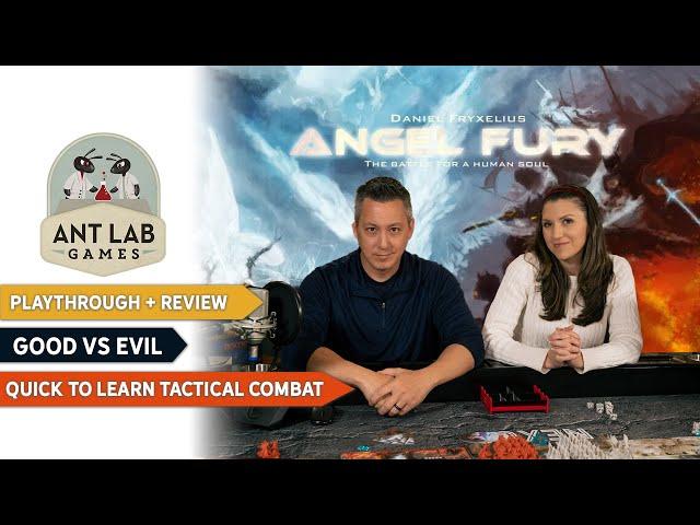 Angel Fury Board Game | 2 Player Playthrough | Review