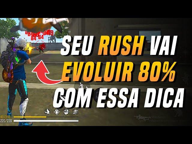 5 DICAS COMO MELHORAR O RUSH NO FREE FIRE !! DICAS FREE FIRE