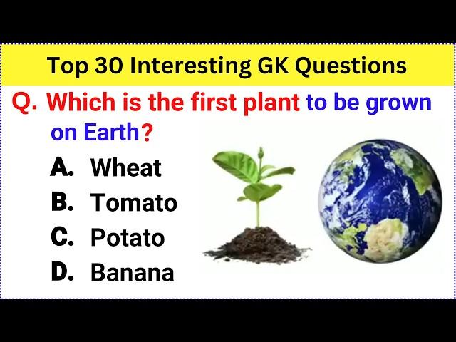 Top 30 Gk Question and Answer | Best Gk Questions and Answers | Gk Quiz in English | GK GS Question