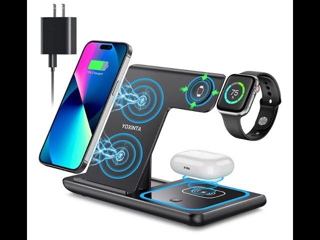 LINK:  Wireless Charger, 3 in 1 Wireless Charging Station, Fast Wireless Charger Stand for iPhone