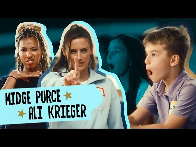 Soccer Pros Ali Krieger and Midge Purce Face Off Against Kids | Celebrity Substitute