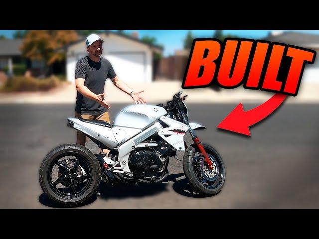 I Built A Street Fighter For $577 !  WITH a V4 Engine! Restoration!