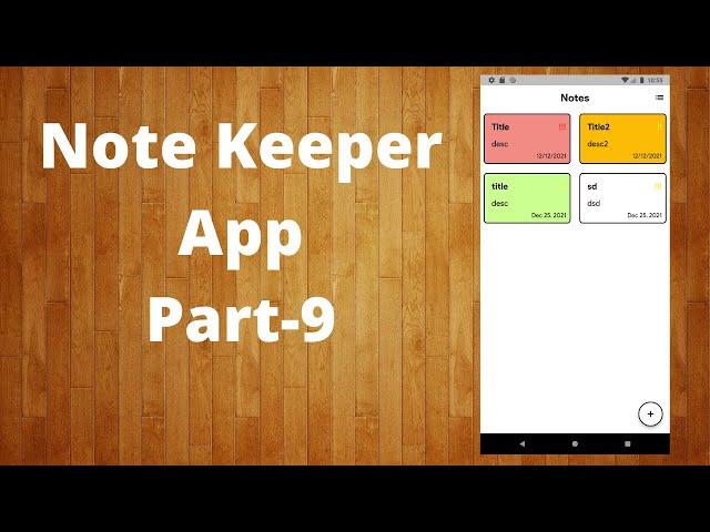 Flutter moor(drift) tutorial - Building NoteKeeper App from scrach | Updating Note