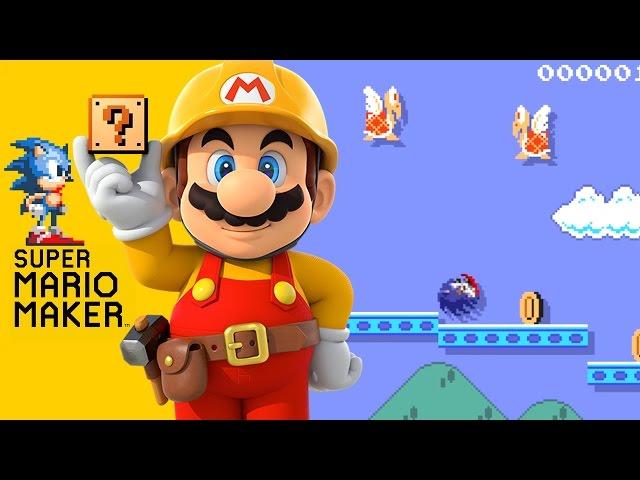 Super Mario Maker: Green Hill Zone - Sonic Mod [Community Levels] - Wii U Gameplay, Commentary