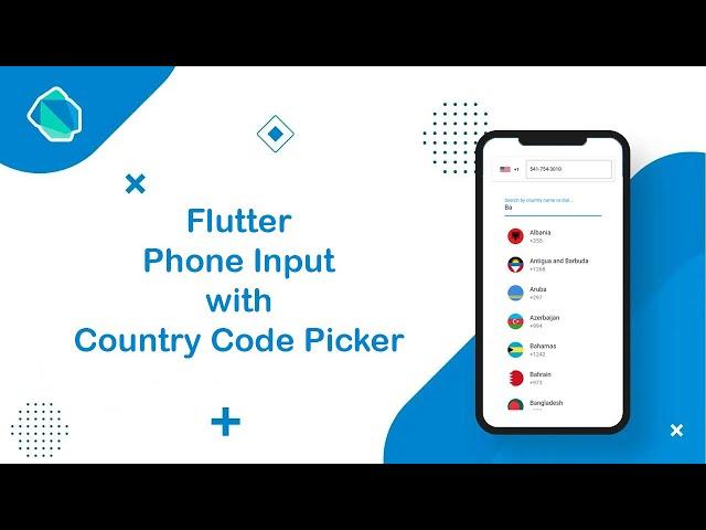 Flutter Phone Input with Country Code Picker