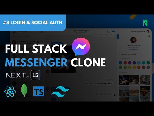 Build & Deploy A Realtime FullStack Messenger Clone With NextJS 15 | #8 Login & Social Auth