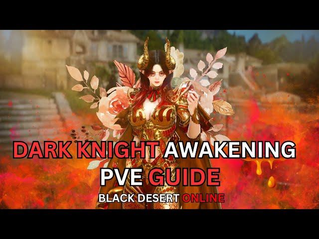 BDO - Dark Knight Awk PVE combo / คอมโบเบื้องต้น