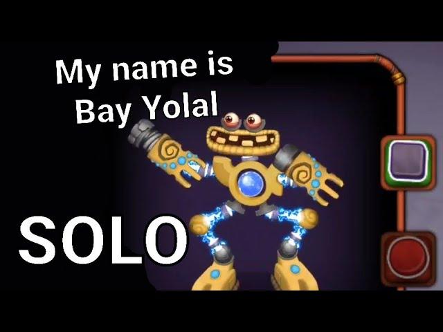 Wubbox on Earth Island Sings: My name is Bay Yolal, hello everybody (SOLO)