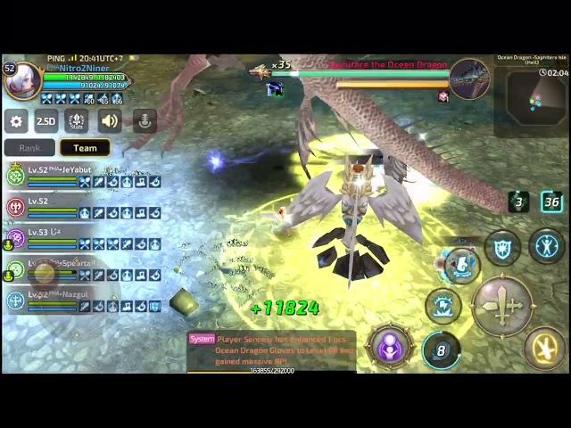 Dragon Nest M. Ocean Dragon Stage 6 Hell Saphitera. Gone in Less than 5mins