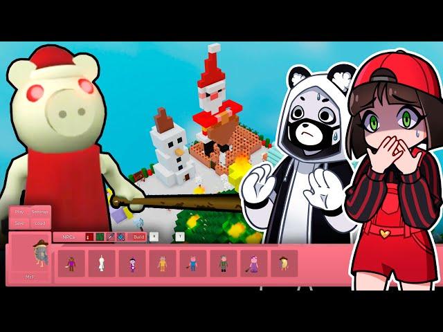 Зимняя карта ПИГГИ? Побег от САНТЫ Piggy в Roblox