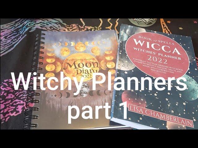 Witchy Planners Pt 1The Flickering Cauldron Moon Diary 2022 ~ Full Review and flip through