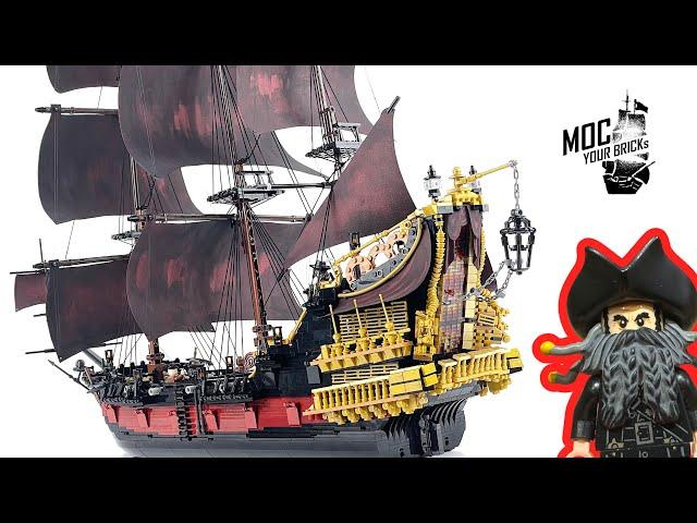 Lego pirate ship MOC : Queen Anne's Revenge. Speed Build