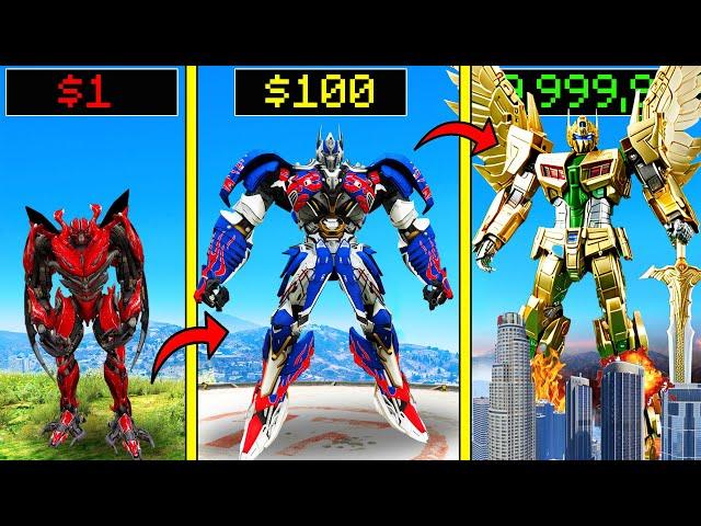 GTA 5 : $1 TRANSFORMERS to $1,000,000,000 GOLDEN TRANSFORMERS in GTA 5!