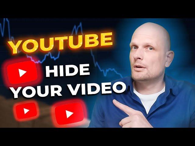 HOW TO HIDE VIDEO ON YOUR YOUTUBE CHANNEL!