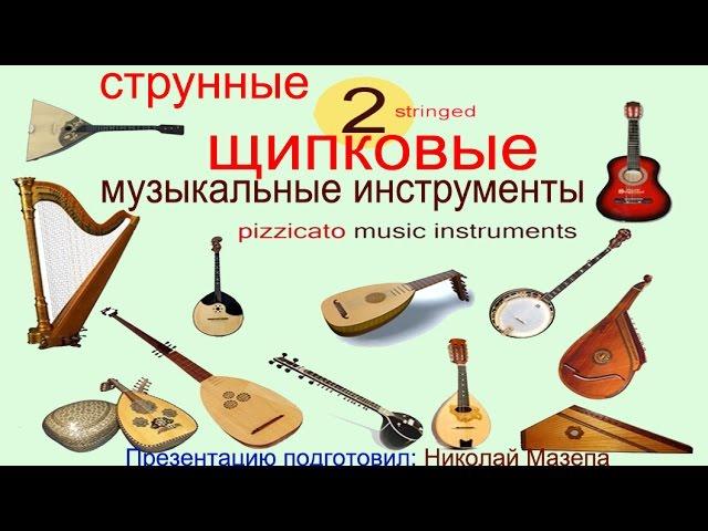 2 Струнные щипковые музыкальные инструменты