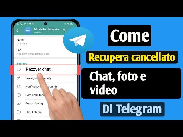 Come recuperare messaggi, chat, immagini e video di Telegram cancellati (metodo 2024)