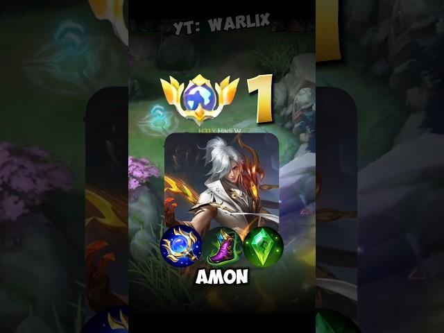 Top Global 1 Aamon! Aamon Gold Lane Cuy!!! #warlix #mobilelegends #mlbb #aamon  #shorts