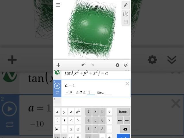 3D desmos graphing calculator #desmos #mathematics #animation #math #mathanimation #graph#geometry