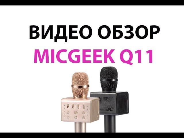 Micgeek Q11 видео обзор караоке микрофона