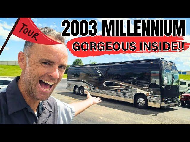 PEAK Luxury!! 2003 Millennium Prevost XL2: Shaming Modern RVs 20 Years Later