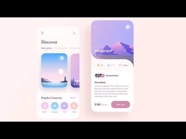 Beautiful Flutter Travel App UI Design | Travel App Flutter