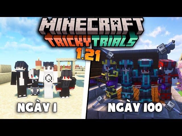 MÌNH CÙNG KiraMC VÀ CÁC YOUTUBER KHÁC SINH TỒN 100 NGÀY MINECRAFT 1.21 TRIAL CHAMBERS