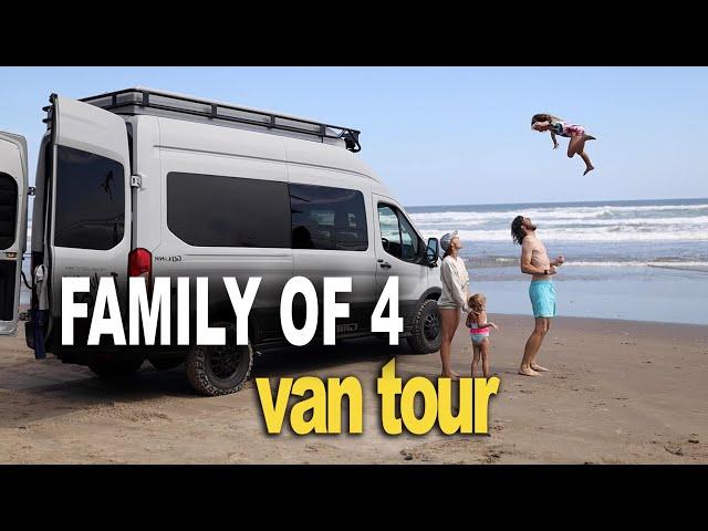 Our Adventure VAN TOUR | OPEN LAYOUT w/ 2 BEDS! Perfect for our family of 4