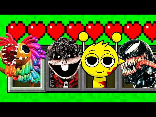 LES TRANSFORMATIONS INTERDITES DE BABA CHOOPS, YARNABY, VENOM 3  & SPRUNKI SUR MINECRAFT !