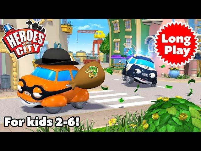 Heroes of the City 2 - Preschool Animation - Non-Stop! Long Play - Bundle 03 | Car Cartoons