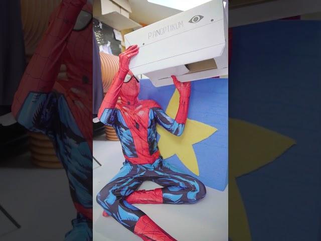 Spiderman has become Camera Man! Skibidi toilet in real life! #trending #funny #skibiditoilet