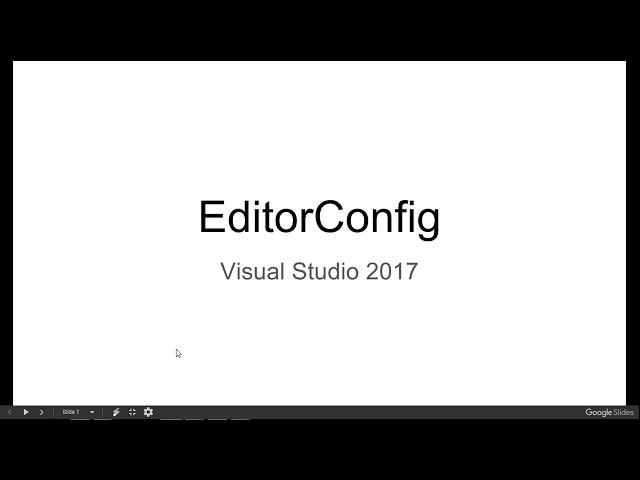 EditorConfig Visual Studio Extensions