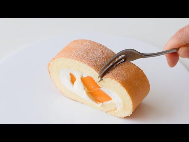 Mango Swiss Roll Cake Recipe｜Ohyoo Cooking