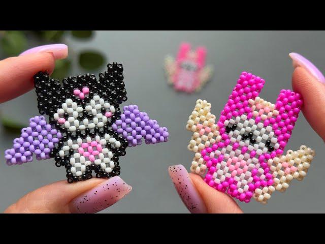 Beaded MY MELODY with wings (RAW)