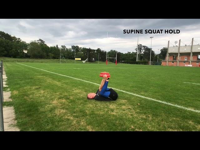 Supine Squat Hold - Upside Strength Exercise Library