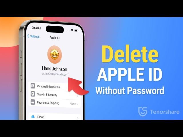 How to Delete APPLE ID Without Password | 3 Ways to Fix it [2024]