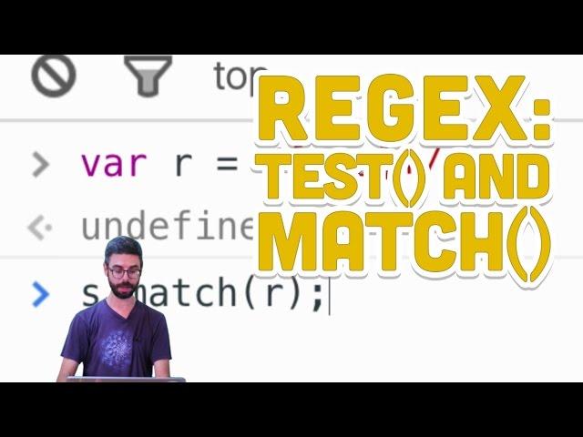 2.6: Regular Expressions: test() and match() - Programming with Text