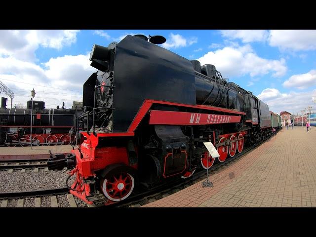 ⁴ᴷ⁵⁰ Walking Moscow: Train Exhibition | Прогулка по Москве - Экскурсия РЖД