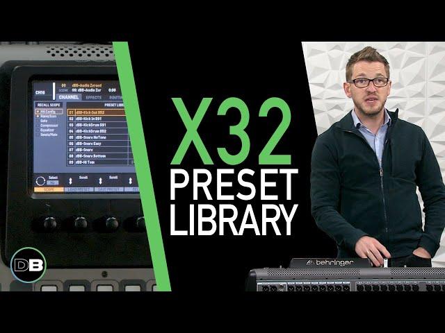 Intro to the Behringer X32 Preset Library