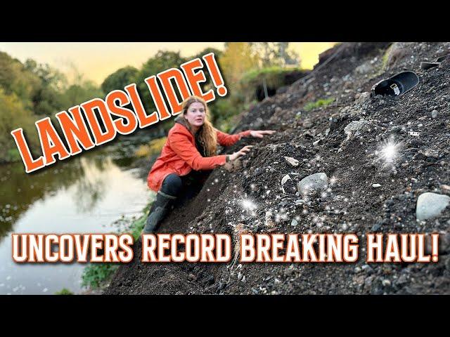 Landslide Reveals a Huge Cache of Our Favourite Finds!