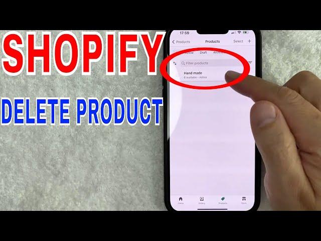  How To Delete Remove Product From Shopify Store 